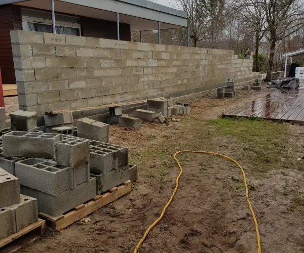clôtures parpaing fait au Bassin d'Arcachon