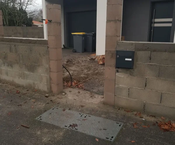 installation clôtures parpaing fait au Bassin d'Arcachon